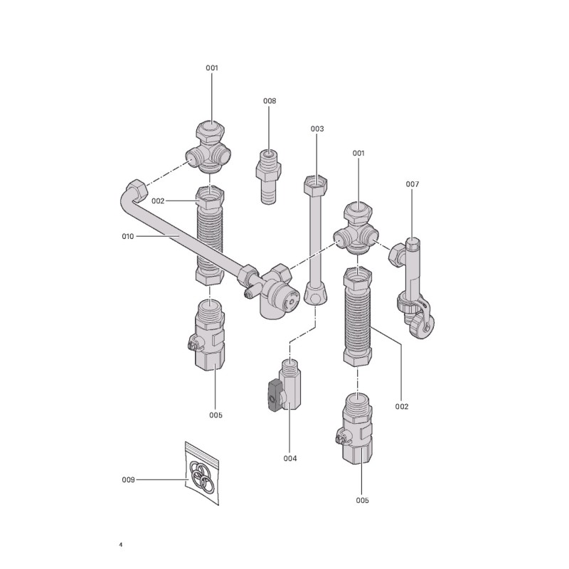 Pièce détachée Viessmann Adapter Gas-Umlauf AP Pendola-Vitopend n° ...