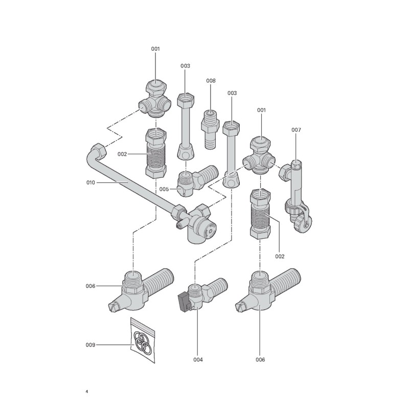 Pièce détachée Viessmann Adapter Gas-Umlauf UP Pendola-Vitopend n° ...