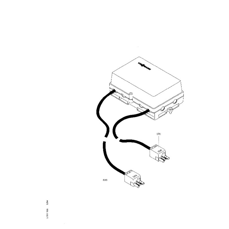 Pièce détachée Viessmann Boitier de raccordement pour pompes n° 745...