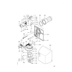 Brûleur cylindr. CT3U 503/460kW gaz nat