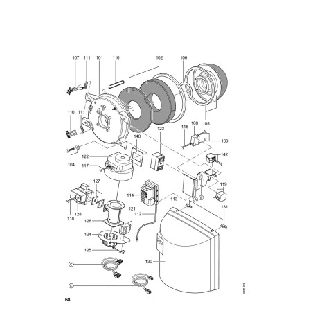 Pièce détachée Viessmann Brûleur Matrix CM2 311/285kW gaz nat n° 74... Pièce détachée Viessmann Brûleur Matrix CM2 311/285kW gaz nat n° 74...