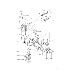 Brûleur Matrix CM2 314/285kW gaz nat