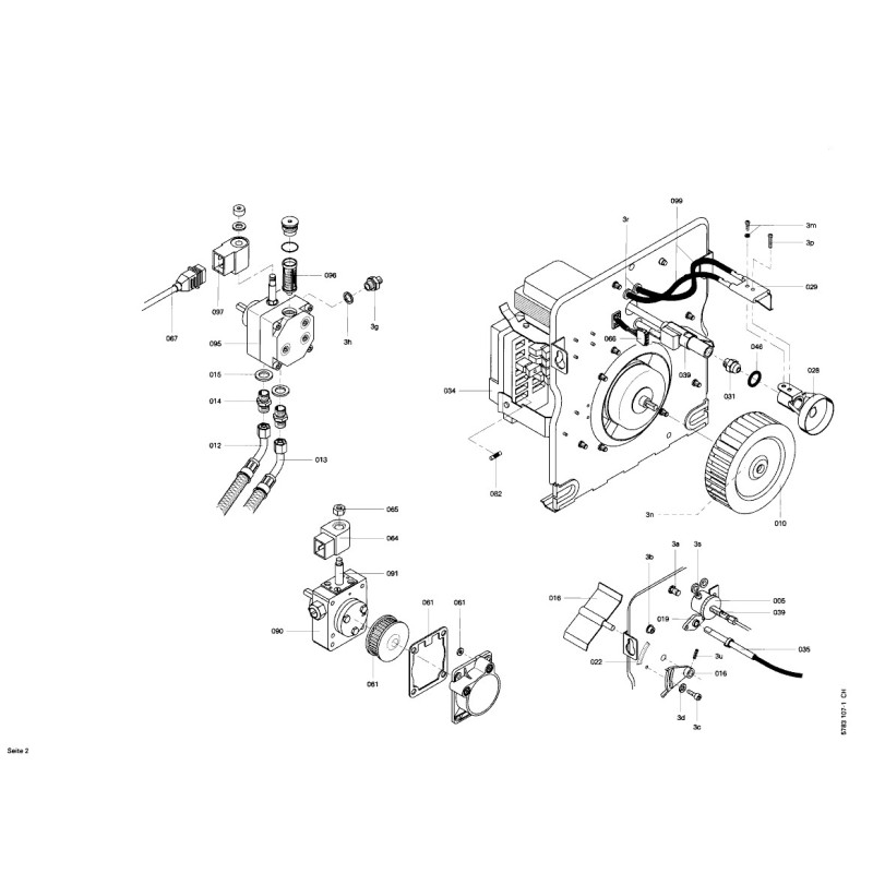 Pièce détachée Viessmann Bruleur Unit Eg-Ch Vbe30 n° 7259542