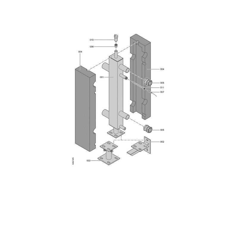 Pièce détachée Viessmann Casse pression avec isolation n° 7347405