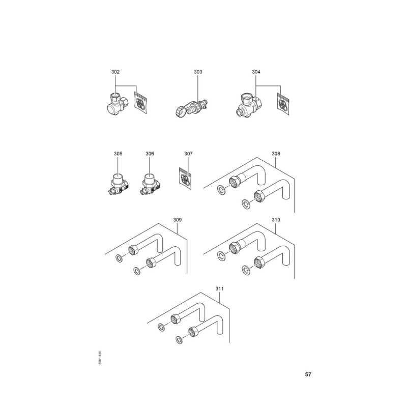 Pièce détachée Viessmann Chaudière WB1A simple 24kW n° 7248055