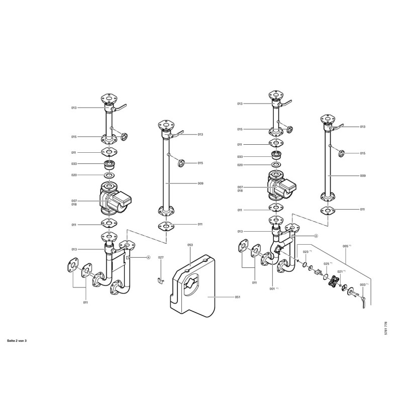 Pièce détachée Viessmann Circulateur Grundfos DN32 pour Divicon n° ...