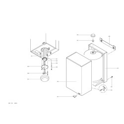 Pièce détachée Viessmann Corps boiler Vitocell-W 100 80L blanc n° 7...