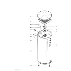 Pièce détachée Viessmann Corps boiler Vitocell-W 300 n° 7265226