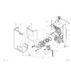 Pièce détachée Viessmann Corps chaud. WB20 gaz naturel 6-24kW n° 73...
