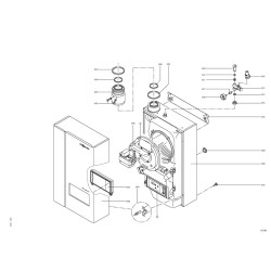 Pièce détachée Viessmann Corps chaudiere 11/15kW n° 7329230