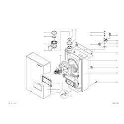 Pièce détachée Viessmann Corps chaudière WB3 15 kW OC DP EG KAT n° ...