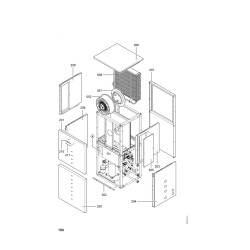 Pièce détachée Viessmann Corps Vitocal 300-A AWC I n° 7262728
