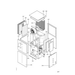 Pièce détachée Viessmann Corps Vitocal 300-A AWC I (réversible) n° ...