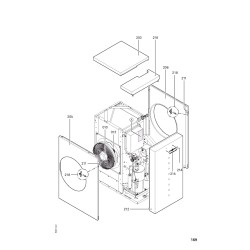 Pièce détachée Viessmann Corps Vitocal 350 AW 114 n° 7190177