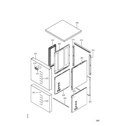 Pièce détachée Viessmann Corps Vitocal 350-A AWH I 114 n° 7419302