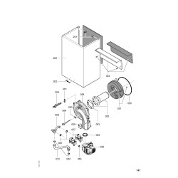 Pièce détachée Viessmann Corps Vitodens 200-W WB2C 105 kW n° 7424191