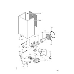 Pièce détachée Viessmann Corps Vitodens 200-W WB2C 19 kW s.s. n° 74...