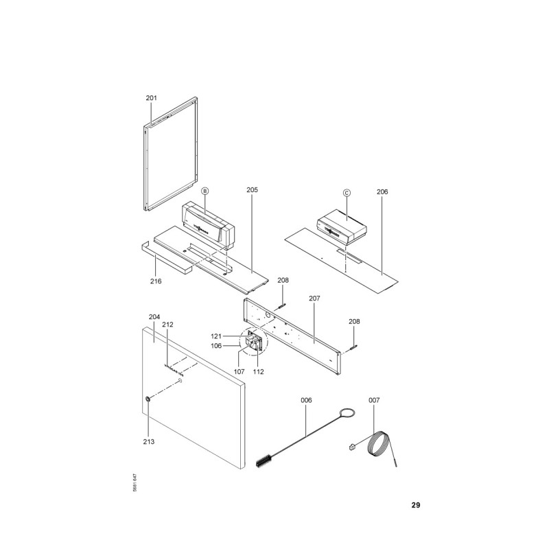 Pièce détachée Viessmann Corps Vitogas GS1B 144kW éléments n° 7198367