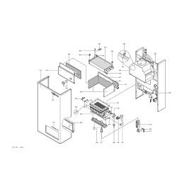 Pièce détachée Viessmann Corps Vitopend 100 double serv. cheminée n...