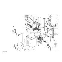 Pièce détachée Viessmann Corps Vitopend 100 simple serv. Ventouse n...
