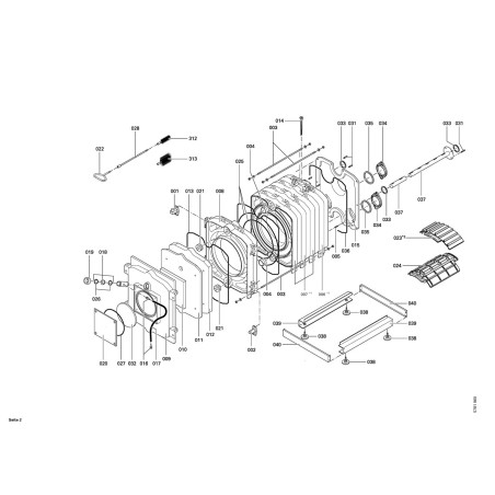 Pièce détachée Viessmann Corps Vitorond 200 270kW VD2 n° 7159990