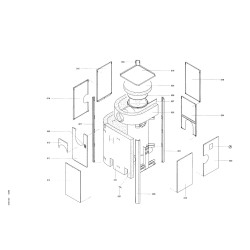 Pièce détachée Viessmann Echangeur de chaleur gaz de fumées-ER n° 3...