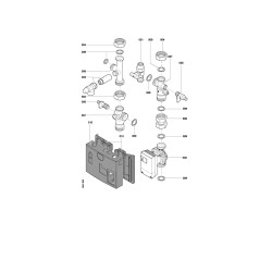 Pièce détachée Viessmann Ens.raccordement p.1 cc 45 - 60 kW n° 7424757