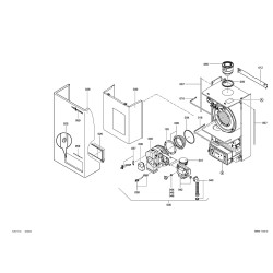 Pièce détachée Viessmann Grundg. Vitodens WB2 Kom. 24kW silber n° 7...