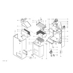 Pièce détachée Viessmann Grundg.Vitopend 100 Umlauf 24kW GB n° 7520724