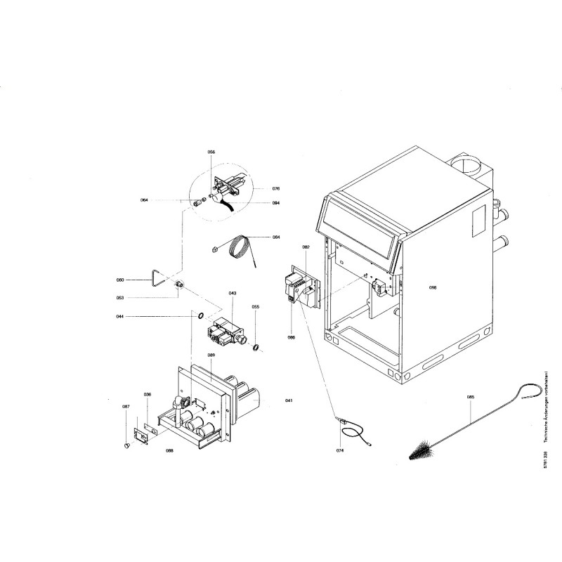 Pièce détachée Viessmann Grundkessel Litola LV034 EG-E n° 7520054