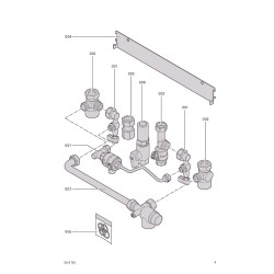 Pièce détachée Viessmann Hydraulische Anschlusst. m.Disconnecteur n...