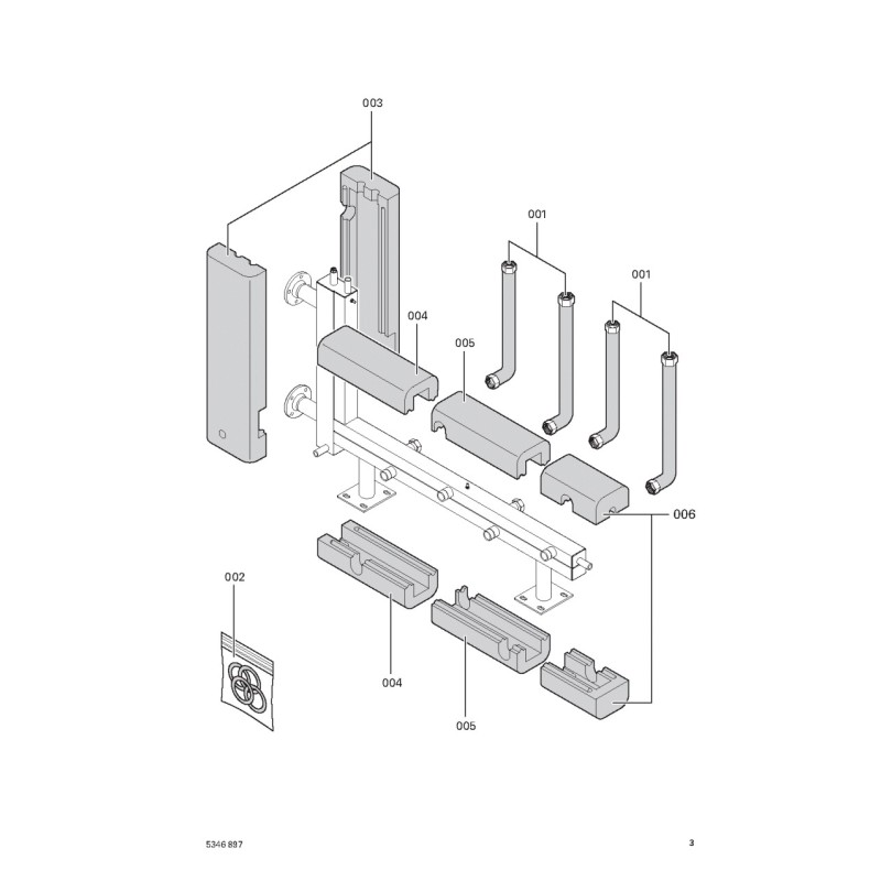 Pièce détachée Viessmann Isolation KU120-80-2HK-60kW n° 7247433