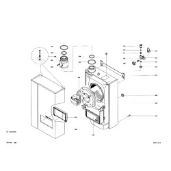 Pièce détachée Viessmann Kessel Eurola 1641221 RC-DP 15kW KAT n° 73...