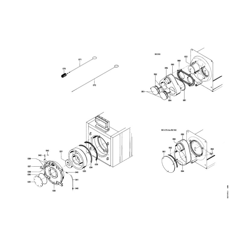 Pièce détachée Viessmann Kessel Vitola-biferral BE-75 n° 7217008