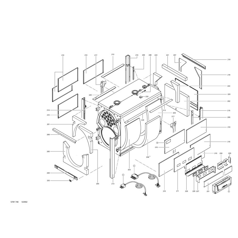 Pièce détachée Viessmann Kessel Vitoplex 300 TX3 1120kW TR n° 7247069