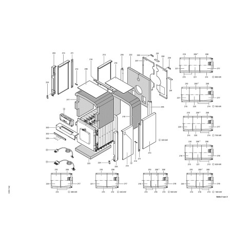 Pièce détachée Viessmann Kessel Vitorond 200 VD2 440kW Segm. n° 714...