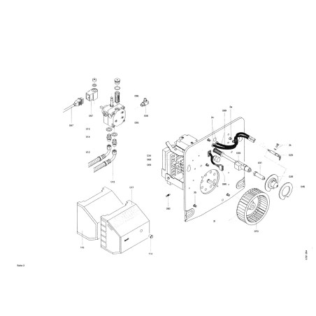Pièce détachée Viessmann RotriX-Brenner 22kW oh.Haube (TD) n° 7318841