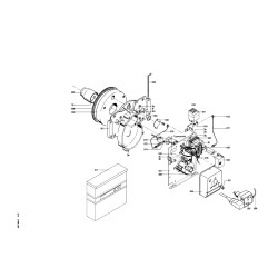 Pièce détachée Viessmann Unit-Ölgebläsebrenner 14kW n° 7072606