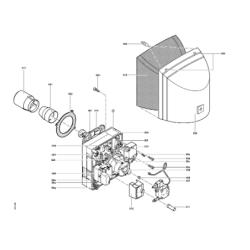 Pièce détachée Viessmann Vitoflame 100 Brûleur fioul VEMI 33 kW n° ...