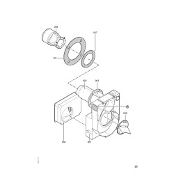 Pièce détachée Viessmann Vitoflame 100Brûl.fioul VEHIII 90kW n° 741...