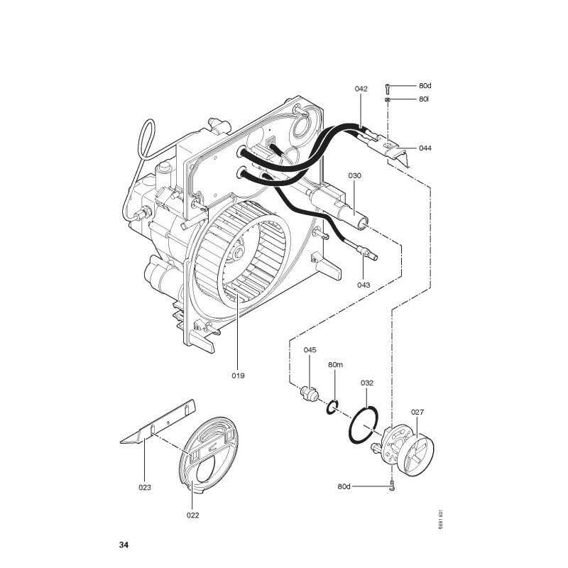 Vitoflame 200 brûleur fioul VEKI 33 kW