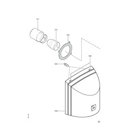 Pièce détachée Viessmann Vitoflame 200 fioul VEKI 22 kW vent. n° 71...