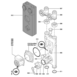 Pièce détachée Viessmann Divicon modulaire vanne 3 voies 3/4\\" n° ...