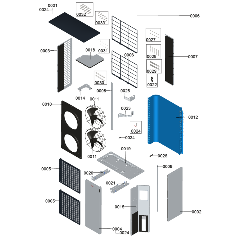Pièce détachée Viessmann Grille de protection ventilateur n° 7856447