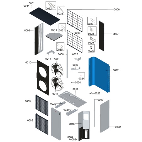 Pièce détachée Viessmann Grille de protection ventilateur n° 7856447