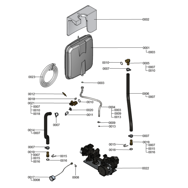 App. base B1KA Comb.26kW FR/BE/SI/ES