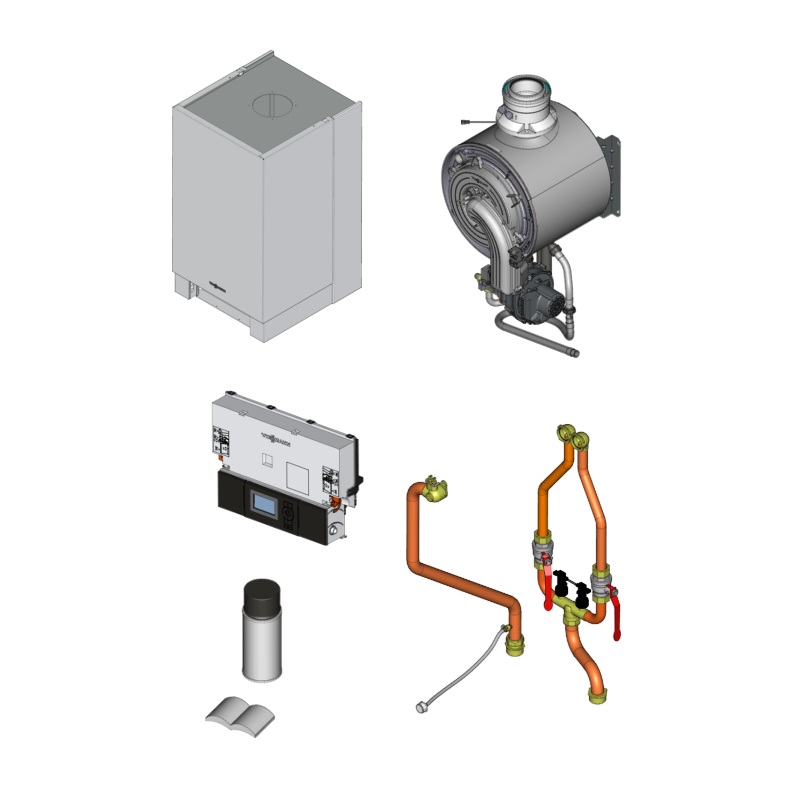 Pièce détachée Viessmann Corps Vitodens 200-W B2HA 100kW n° 7510393