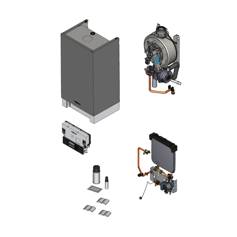Pièce détachée Viessmann Corps Vitodens 300-W B3HA 19 kW n° 7452947