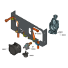 Pièce détachée Viessmann Corps Vitodens 300-W B3HA 19 kW n° 7452947