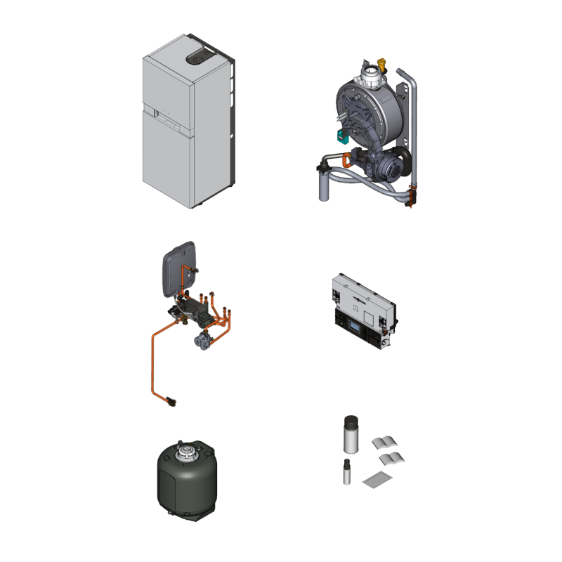 Pièce détachée Viessmann Corps Vitodens 333-F B3TA 11kW n° 7494834